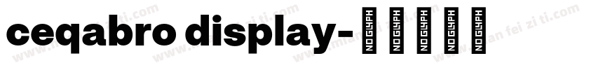 ceqabro display字体转换